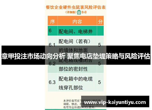意甲投注市场动向分析 聚焦电店垫堤策略与风险评估 意甲投注市场动向分析 聚焦电店垫堤策略与风险评估
