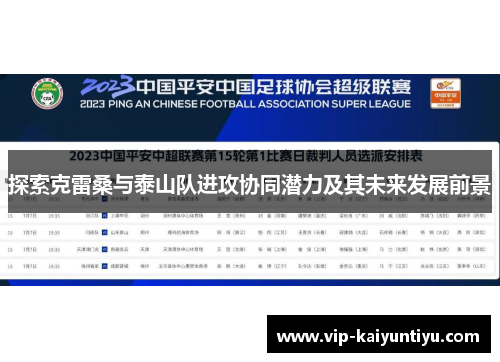 探索克雷桑与泰山队进攻协同潜力及其未来发展前景 探索克雷桑与泰山队进攻协同潜力及其未来发展前景